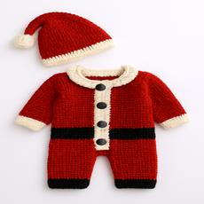Infant Santa Suit & Hat Crochet Pattern