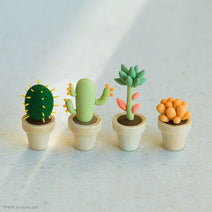 Handcrafted Miniature Cactus Figurines