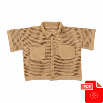 Netting Crochet Polo with Pockets Pattern