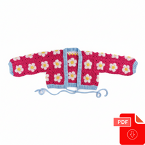 Crochet Perfect Posy Wrap Cardigan Pattern