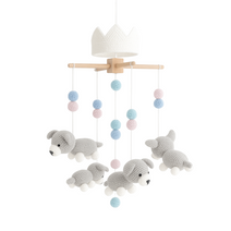 Crochet Baby Mobile Pattern PDF, Her Majesty's Crown Mobile, Amigurumi Bunny Nursery Mobile, Royal Themed Crib Decor, Digital Download