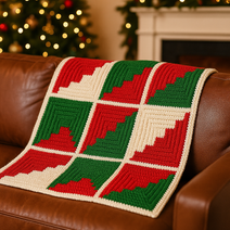 Mod Hearth Blanket Crochet Pattern PDF