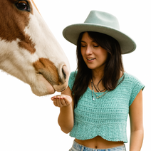 Chickadee Crop Tee Crochet Pattern