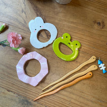 Handcrafted Clay Hairpin – Traditional & Stylish Gift