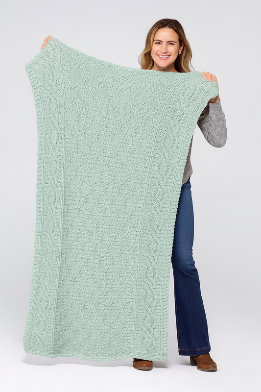 Threaded Mist Blanket Crochet Pattern