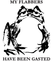 Black Grumpy Frog Digital Download