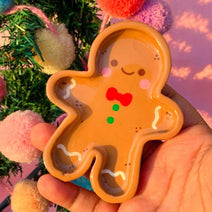 Cute Gingerbread Shaped Clay Plate – Decorative Plate & Unique Gift