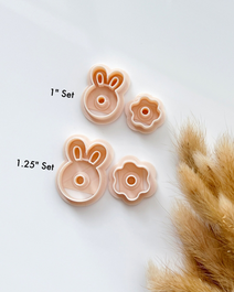 Bunny Donut Polymer Clay Cutters: Easter Earring Making