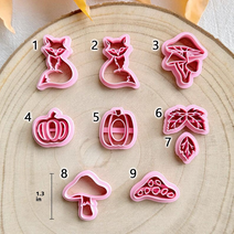 Fall Polymer Clay Cutters, Fall Clay Cutters for Polymer Clay Jewelry, Fall Polymer Clay Earring Cutters, Pumpkin Polymer Clay Cutter