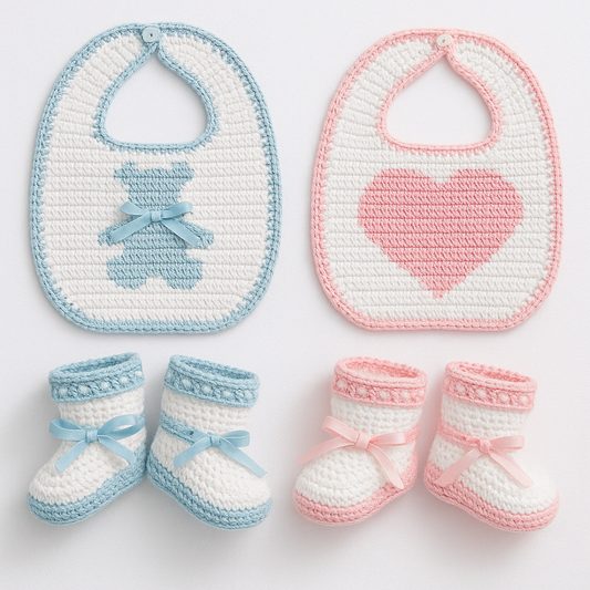 Sweetheart or Teddy Set Crochet Pattern
