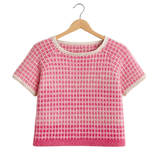 Spike Stitch Tee Crochet Pattern PDF