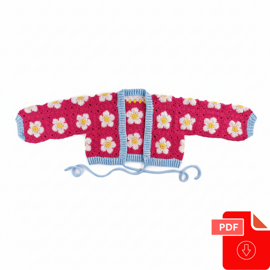 Crochet Perfect Posy Wrap Cardigan Pattern