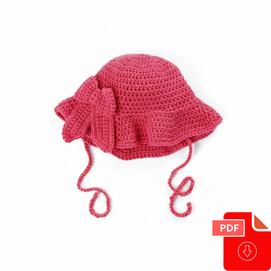 Bowtique Crochet Bucket Hat Pattern