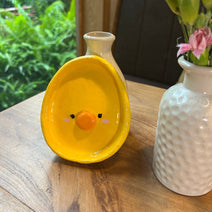 Cute Yellow Duck Shaped Clay Plate – Decorative Plate & Unique Gift