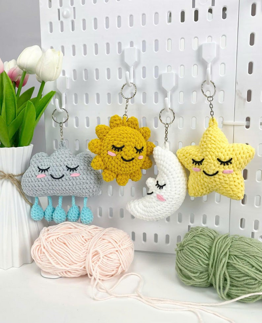 Weather Keychain Crochet Pattern