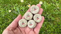 Worry Stone Clay Cherries
