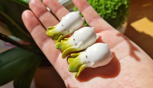bok choy - handmade polymer clay charm - veggie collection
