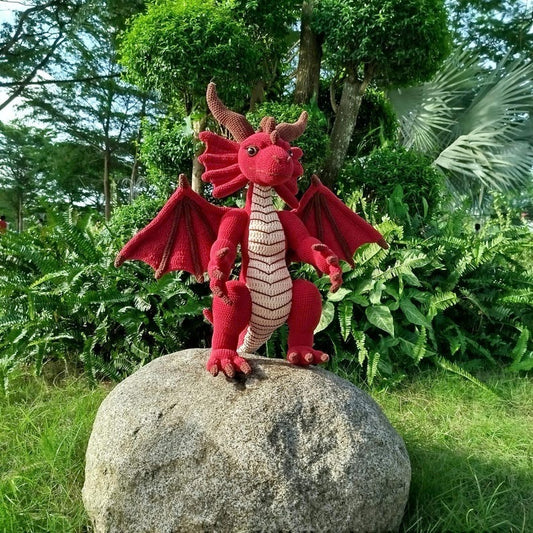 Red Dragon Amigurumi Crochet Pattern